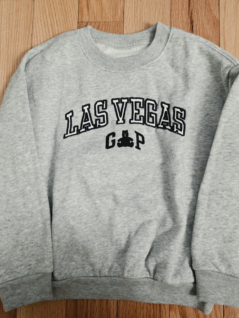 GAP Gray Las Vegas Graphic Crewneck Sweatshirt